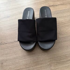 Madden Girl Black Platform Sandals